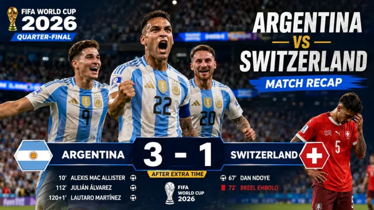 Argentina vs Switzerland: 2026 World Cup Match Recap