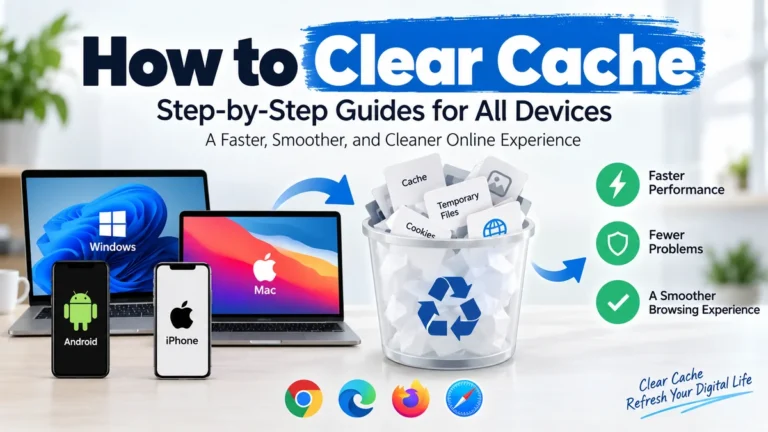 how to clear cache on Any Browser or Device