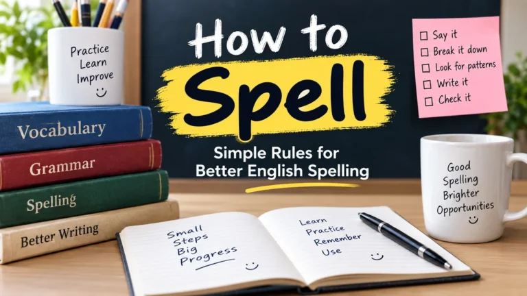 How to Spell: Simple Rules for Better English Spelling