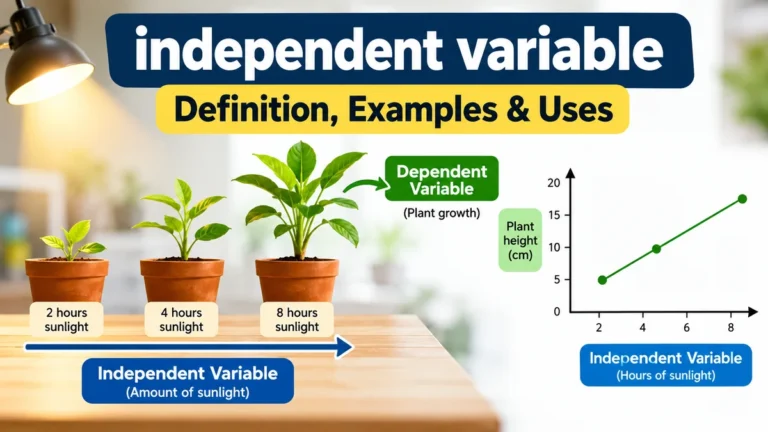 independent variable: Definition, Examples & Uses