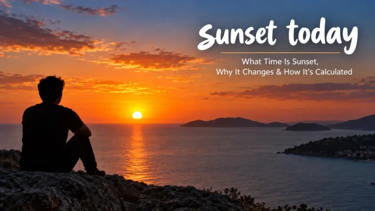 sunset today: Time, Twilight & How Sunset Is Calculated