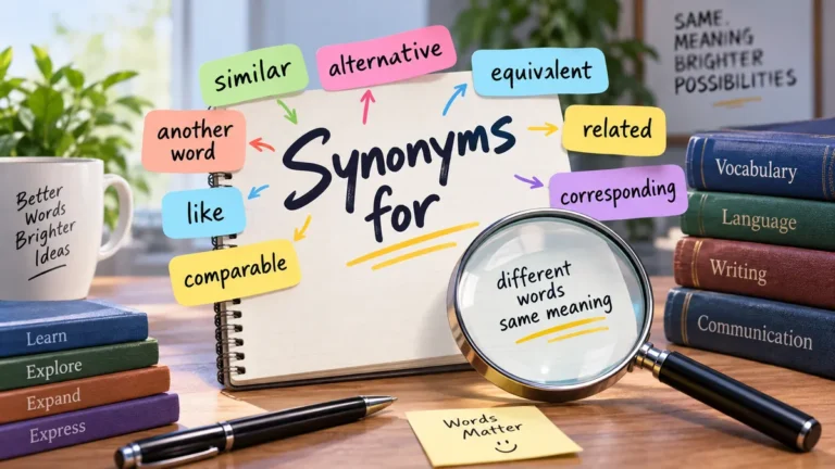 synonyms for: Meaning, Examples & Better Word Choices