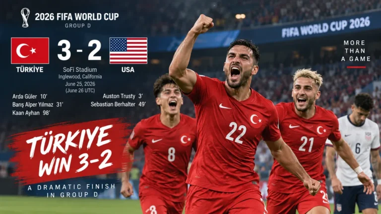 türkiye vs usa: 2026 World Cup Match Recap & Stats