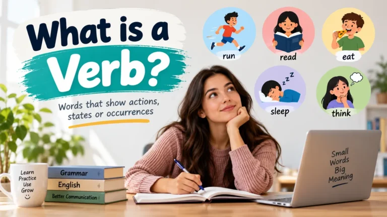 what is a verb? Definition, Types & Examples