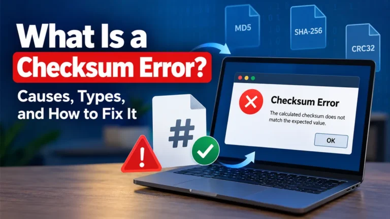What Is a Checksum Error? Causes, Types & Fixes