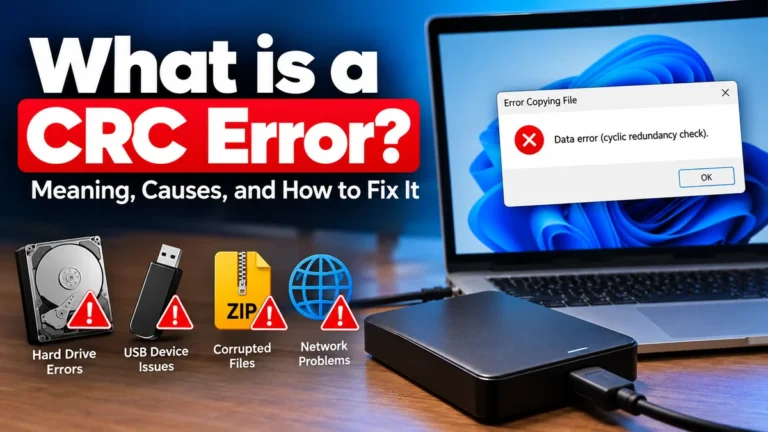 what is a crc error? Causes, Fixes & Prevention