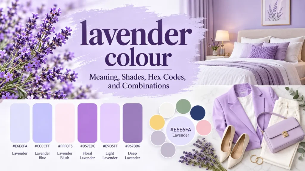 lavender colour: Meaning, Shades & Best Combinations