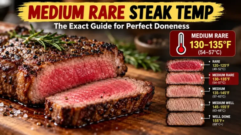 medium rare steak temp: Exact Temperature Guide