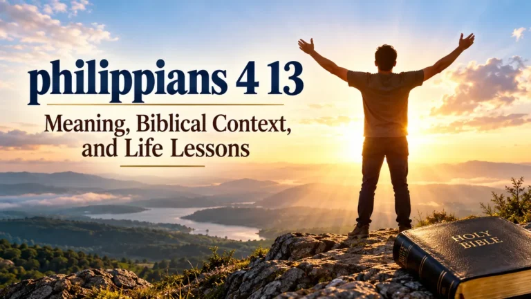 philippians 4 13: Meaning, Context, and Life Lessons